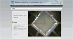 Desktop Screenshot of matematicas.unex.es