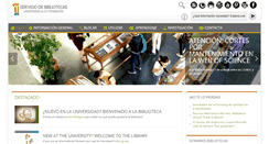 Desktop Screenshot of biblioteca.unex.es