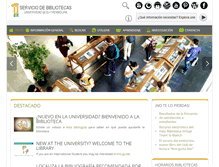 Tablet Screenshot of biblioteca.unex.es