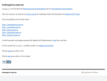 Tablet Screenshot of kolmogorov.unex.es